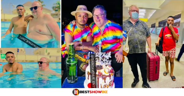 Brave White man travels to Africa to spend time with his g@y boyfriend (video)