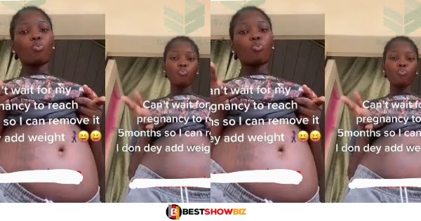 "I'm waiting for my pregnancy to be 5 months so I can abort it" - Girl Reveals She Became Pregnant Just gain On Weight