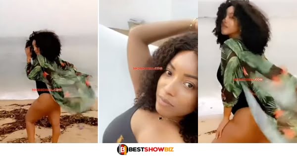 Joselyn Dumas sends fans wild with her beachside video.