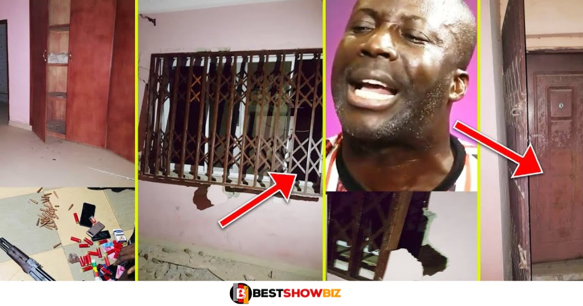 Armed robbers break into kumchacha house, steals his laptop and Ghc 10,000 (video)