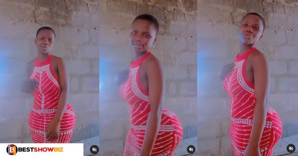 Ghanaian Lady Goes Viral After She Displayed Her A$$, Many claim she can overthrow Hajia Bintu (Video)