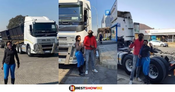 Lady steals her husband's money to buy a truck for him to start a profitable delivery business (photos)