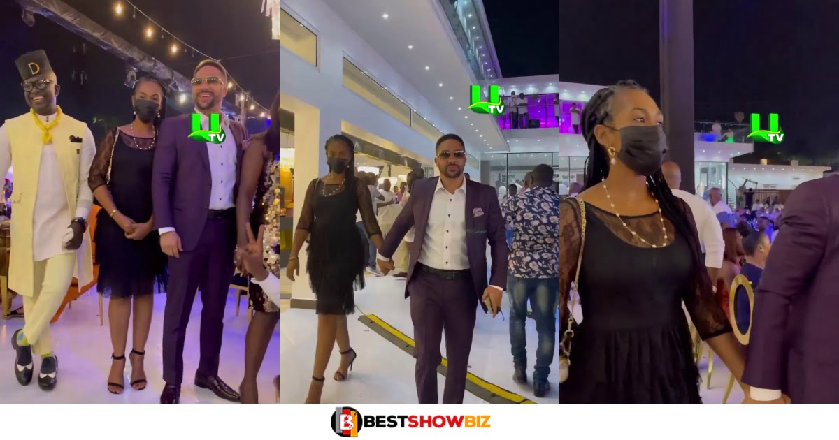 Majid Michel's wife steals the show at Despite's birthday party as she makes rare public appearance (video)