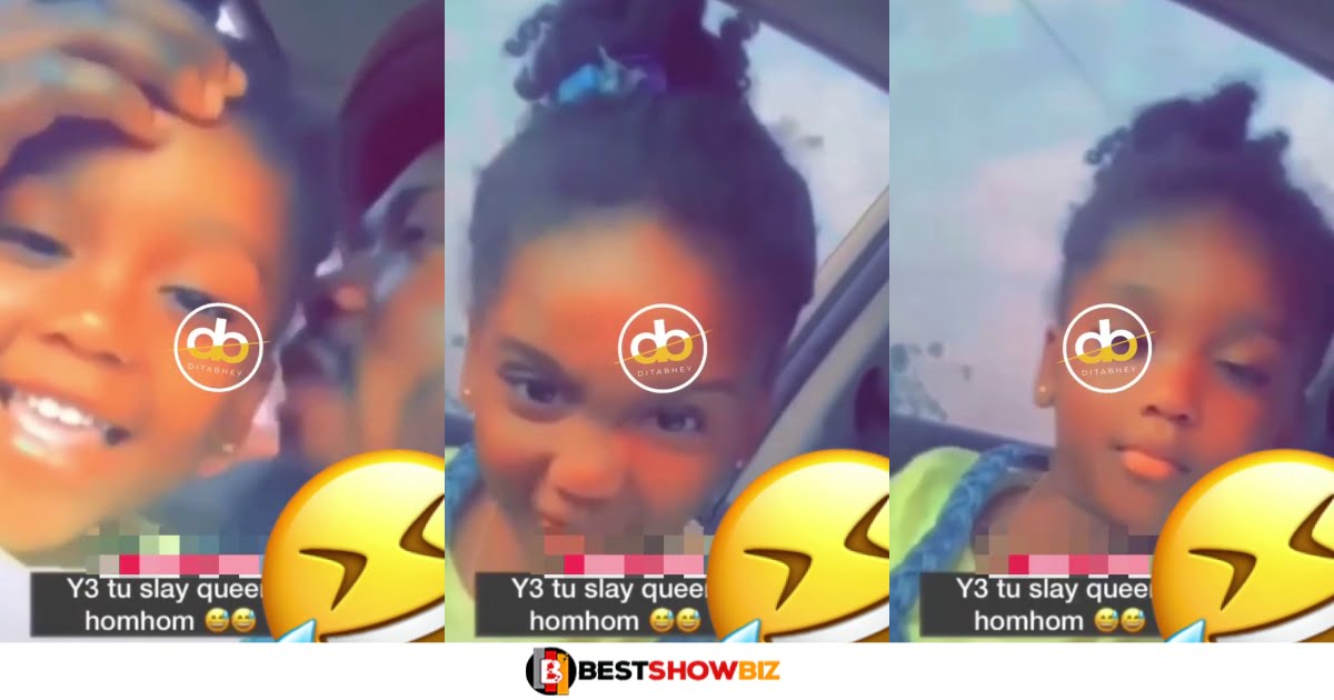 Man prays for his little daughter after he spotted her behaving like a slay queen (video)