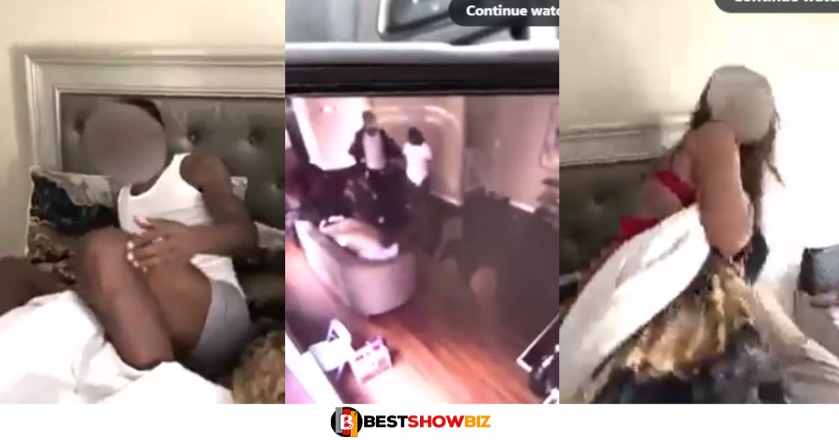 Husband catches his wife cheating after he secretly installed CCTV cameras at home (video)