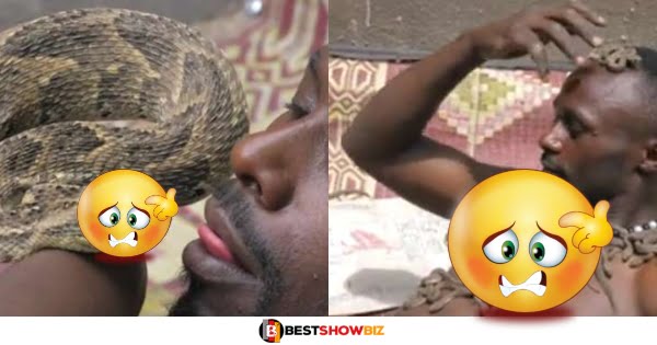 Meet the man who eats and sleeps with $nake$, he said they are his family (photos)