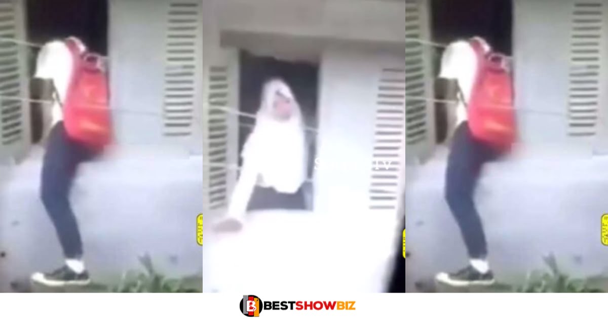 Muslim girl closes window after allowing her boyfriend into her room, guess what will happen next