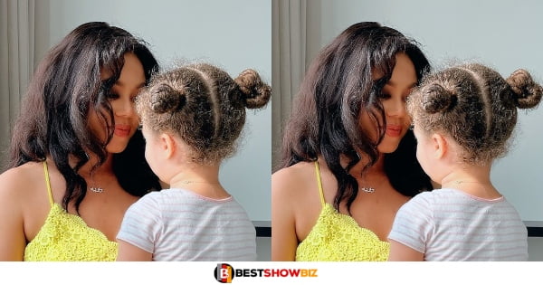 Actress Nadia Buari Shares A Beautiful Photo Of Herself With Her Daughter.