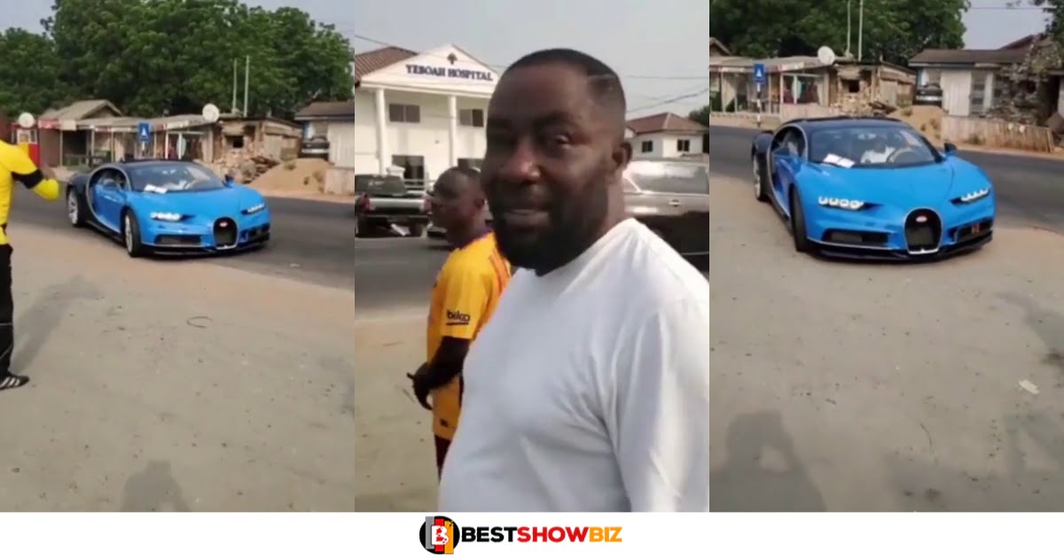 Osei Kwame Despite buys and lunches 1st every Bugatti Chiron in Ghana (video)