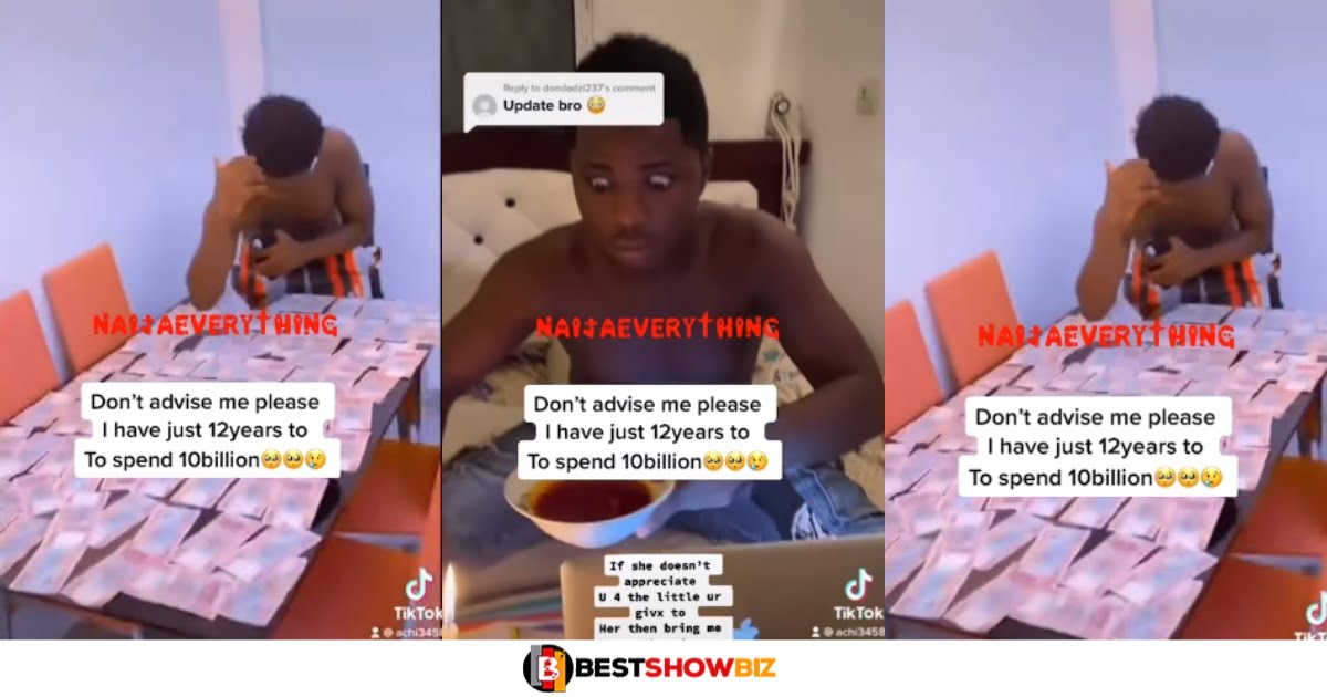 "Don't advise me on how i spend money, they gave 10 billion to spend in 12 years else I will die"- Sakawa boy reveals
