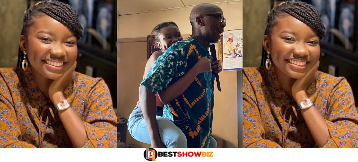 Emotional moment Nigerian father welcomes daughter from Ukraine as he backs her like a baby