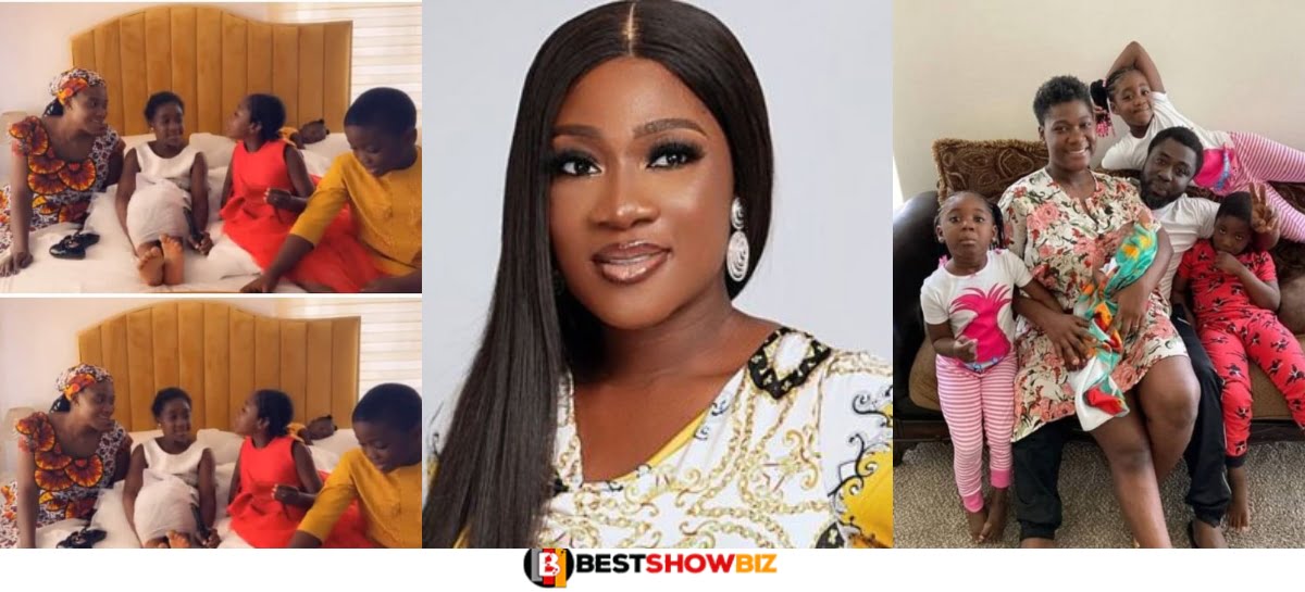"Her Slap Can Take You To Jesus" - Mercy Johnson's Kids Say What They Dislike About Her (Video)
