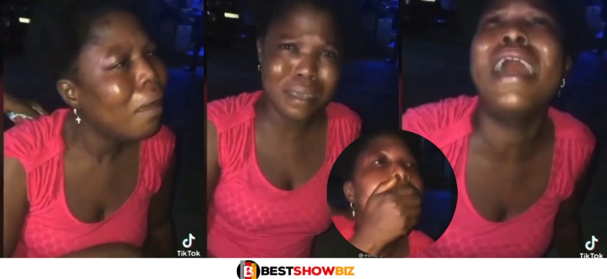 “I gave him my heart” – Broken heart Lady cries and rolls herself on the floor (Video)