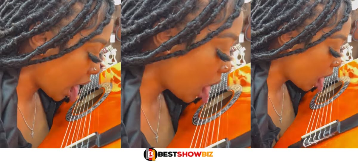 I play guitar with my tongue and people are begging to date me - Beautiful Lady Reveals (Video)