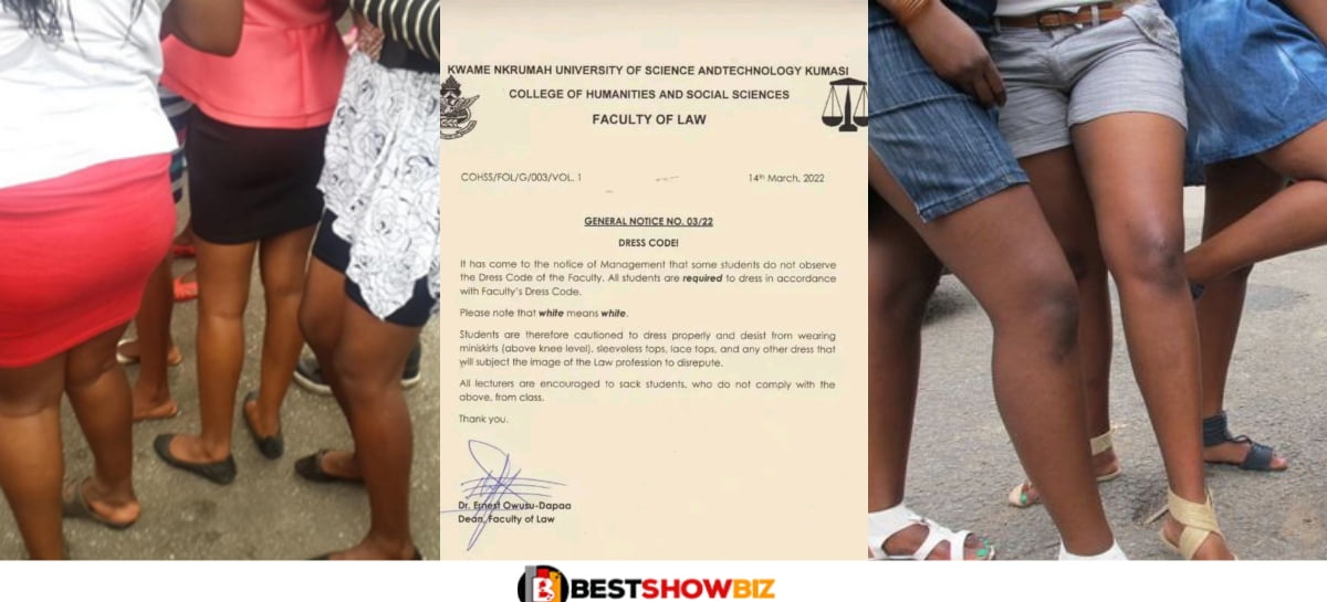 KNUST: Stop Wearing short skirts To Class -Lecturers Warns Students In New Statement
