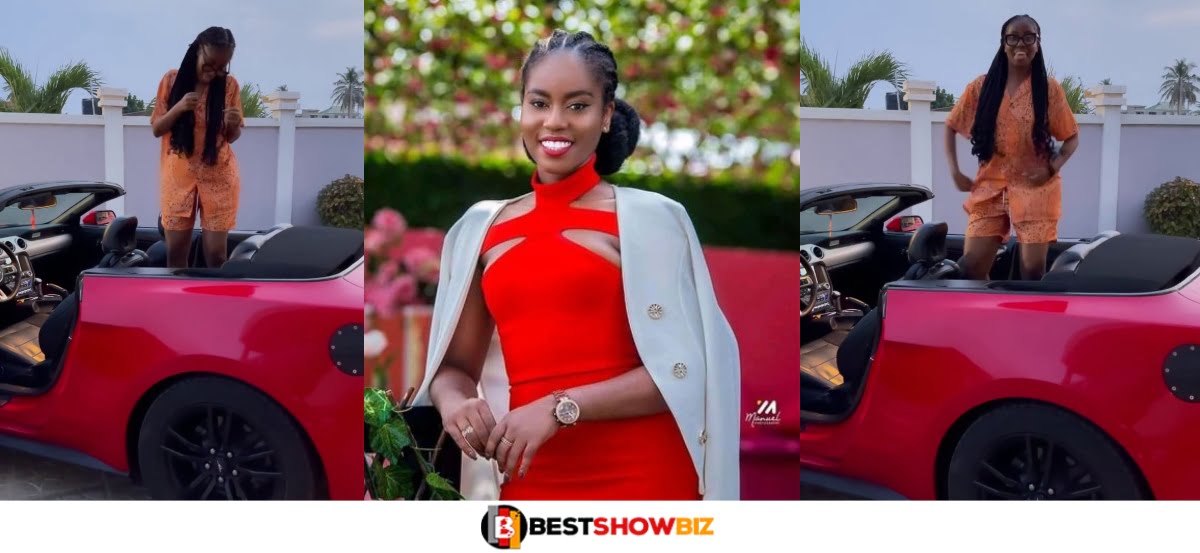 Mzvee Displays Her Brand New Car Which Costs Over Ghc100,000 (Video)