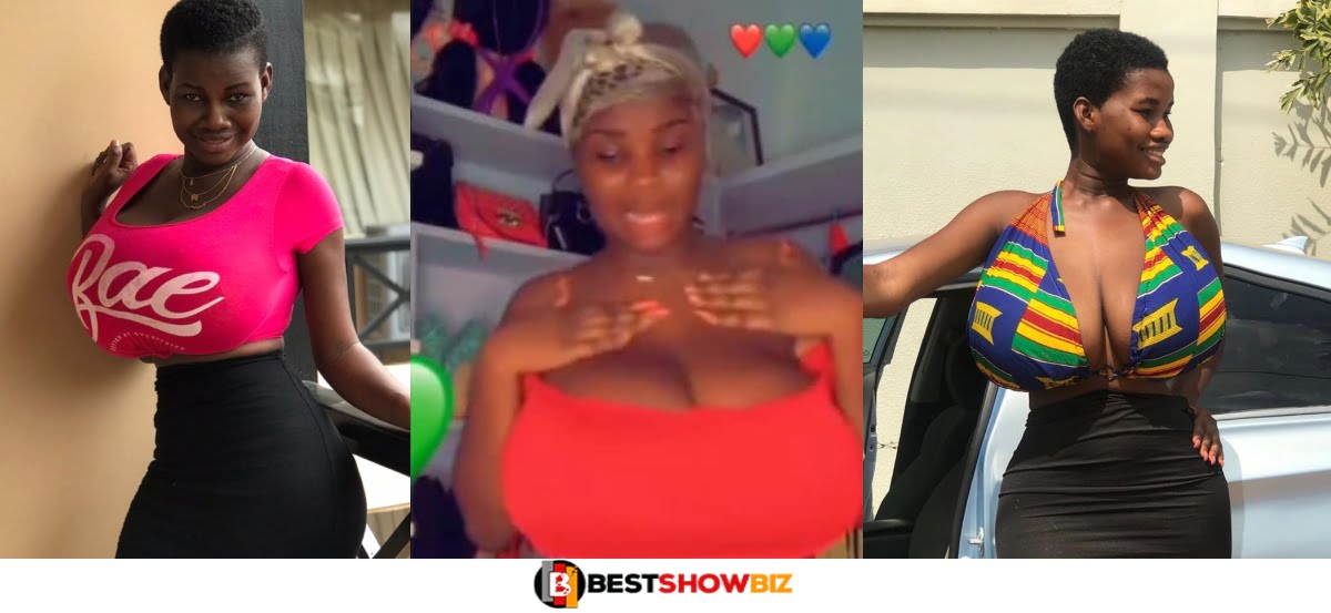 Pamela Odame Shakes The Internet With Her Huge Melons As She Jams To A Song (Video)