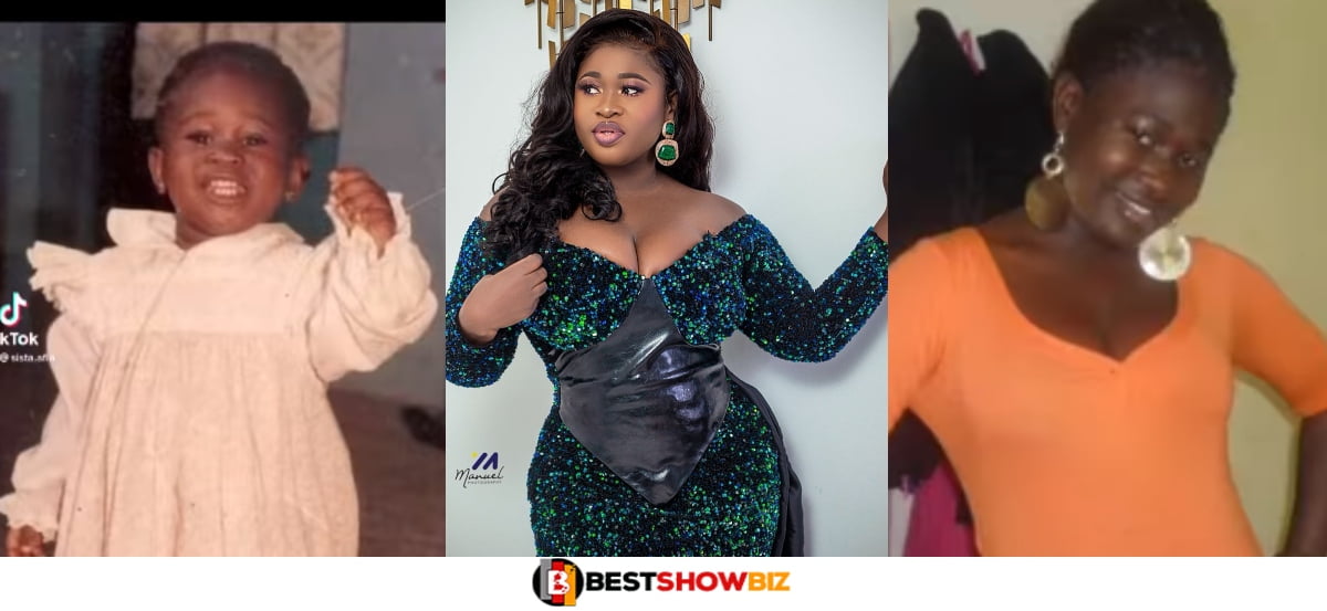 Reactions As Childhood Photos of Sista Afia Surfaces In New Video