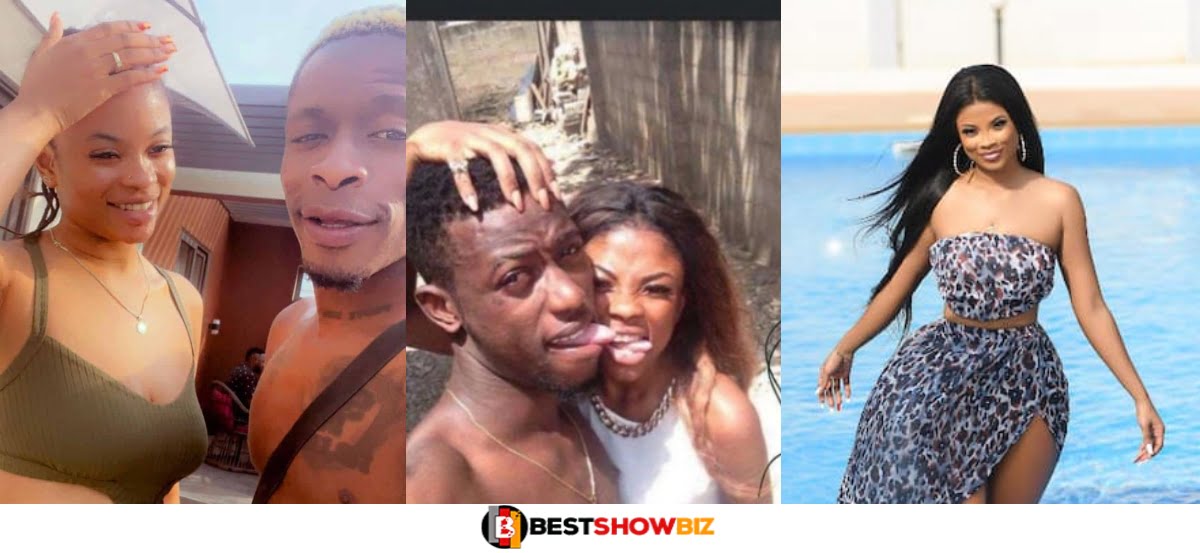 Reactions As Photo Of Shatta's New Girlfriend And Her Ex-Boyfriend Surfaces Online