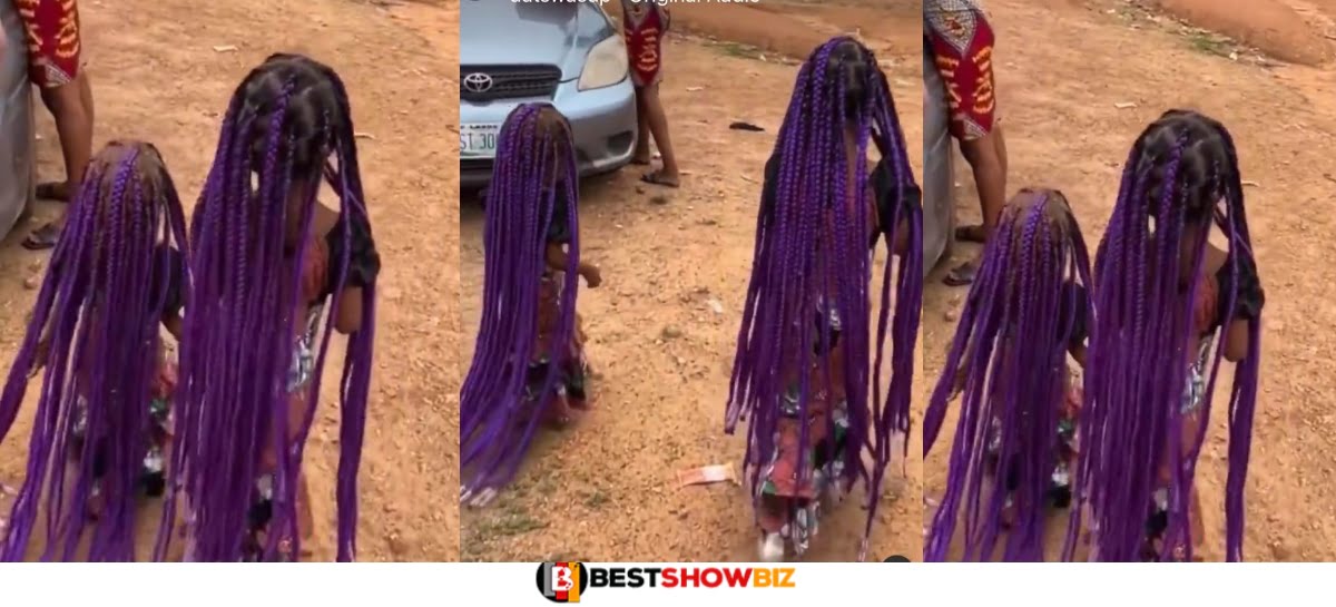 Reactions as video of little girls with heavy and long braids pop up