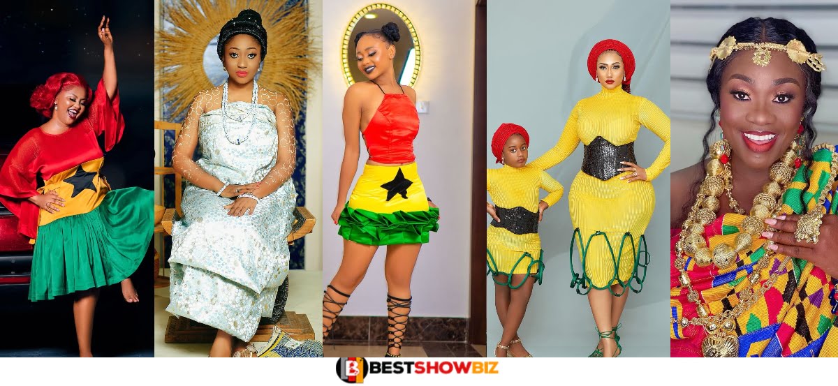 See beautiful photos of how Ghanaian celebrities dress to mark the Independence Day