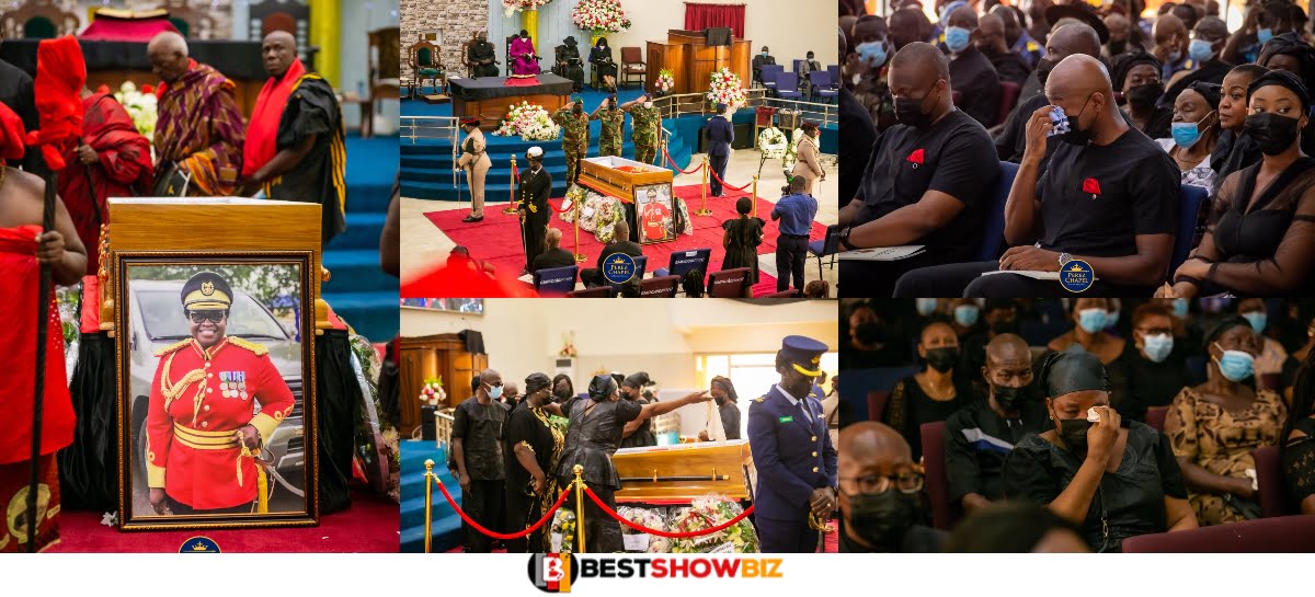 Tears Flow As Ghana's First High Ranking Female Brigadier General Laid To Rest (Photos)