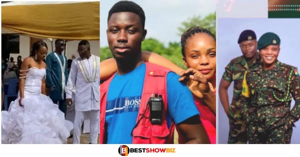 "The Man is also my boyfriend"- Lady comes out to expose the military man who just married Uncle Bless's girlfriend.