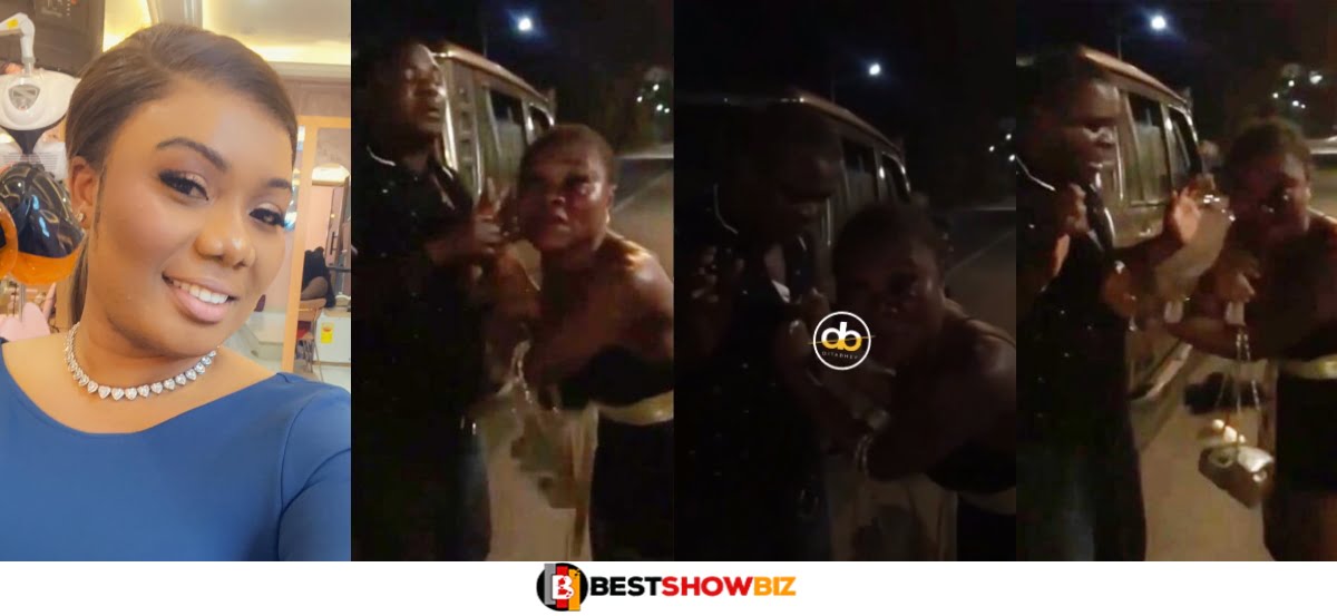 (Video) Bridget Otoo Exposes Police Officer For Beating Up A Pr0stitute After Refusing To Pay For Her Service