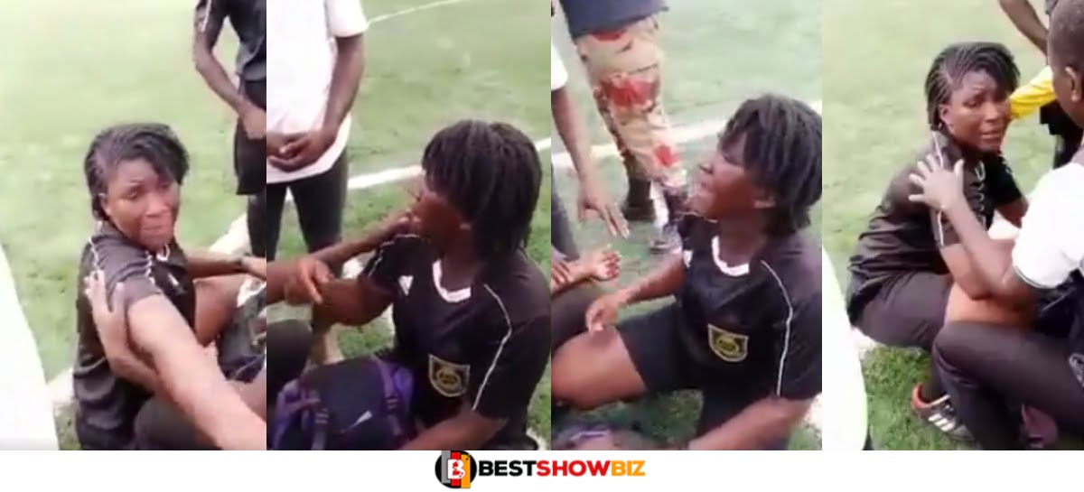(Video) Female Referee Cries Like A Baby After Fans Mercilessly Beats Her