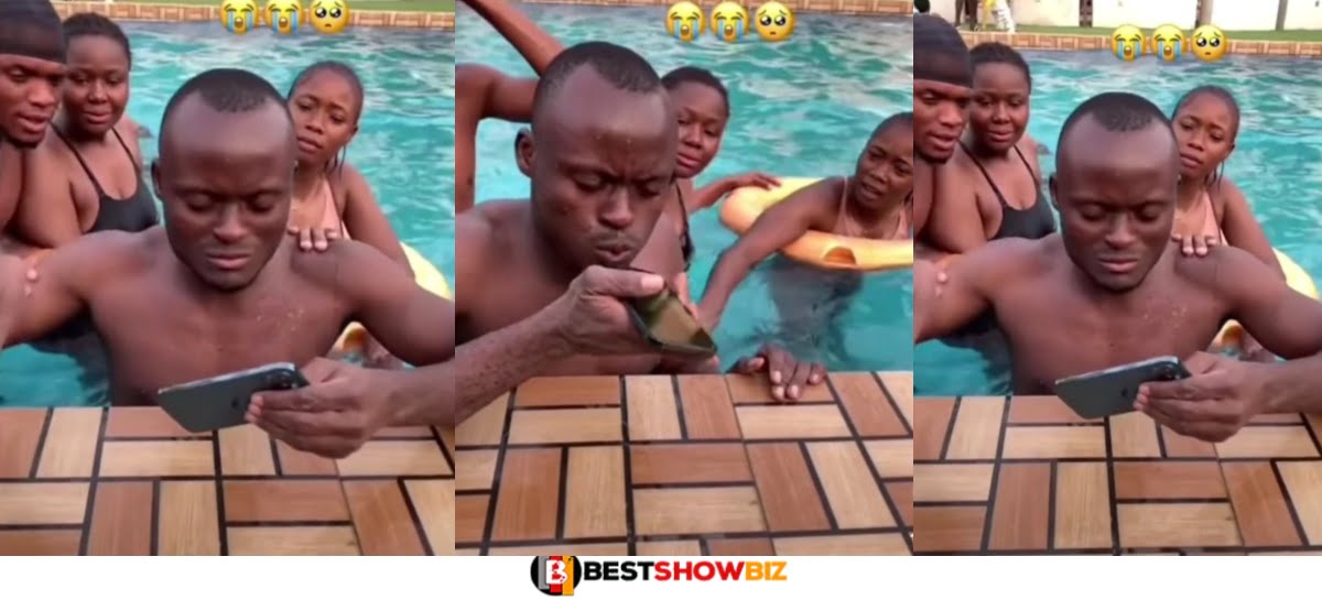 Video: Man In Tears After His New iPhone 13 Mistakenly Fell In A Swimming Pool