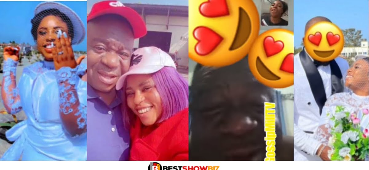 Video: Mr. Ibu tears up on video call with his newly married daughter