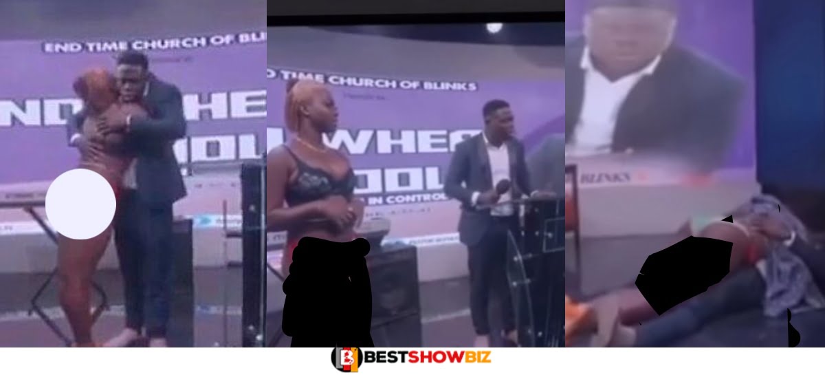 Video: Pastor removes lady’s beads, sleeps on top of her in the name of deliverance
