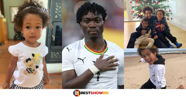 See pictures of the beautiful half-caste children of black stars player Christian Atsu. (photos)