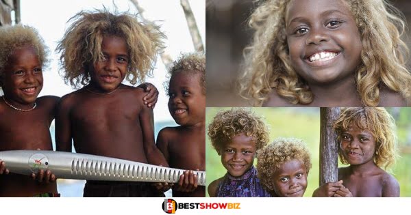 Meet the world's only natural black people with blonde hair (photos)