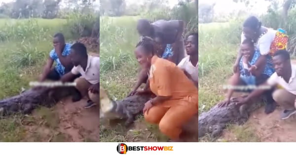 Selfie with a crocodile goes horribly wrong (video)