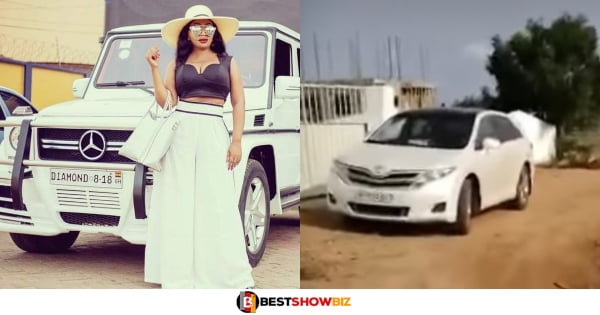 "Diamond Appiah's G wagon is just for decoration, her real car surfaces online"
