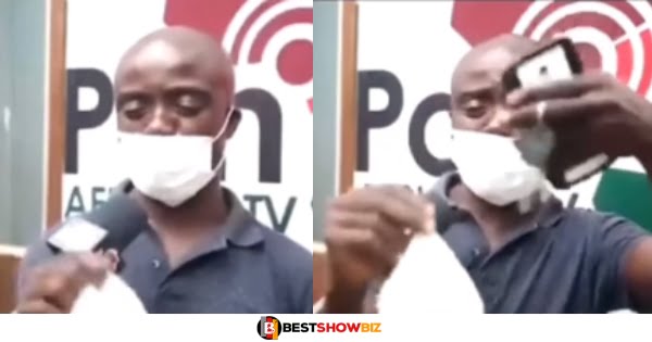 Trotro driver cries and takes the expensive koko he bought for Ghc2 to FM station to complain (video)