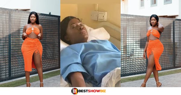 Fella Makafui Narrowly Escaped Death as she collapses and was taken to the hospital