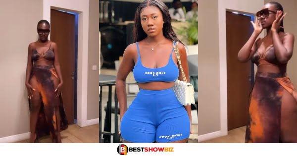 Hajia Bintu causes stir with a video of her thick thighs online (watch)