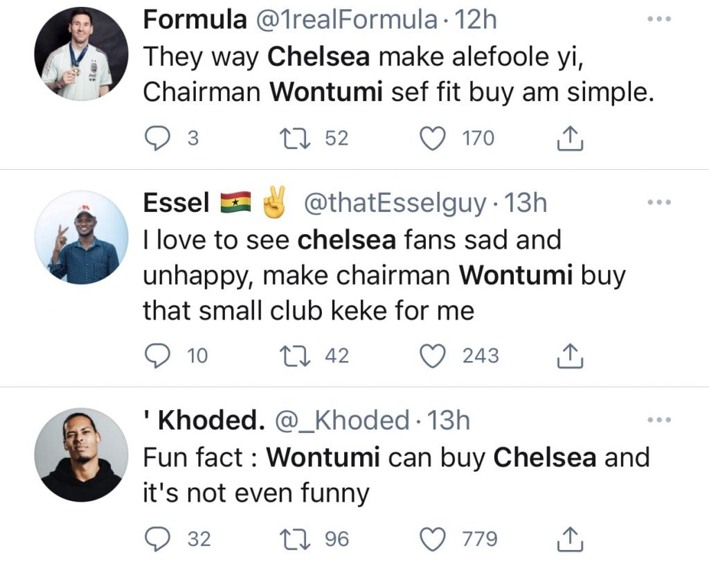 Chairman Wontumi Set To Buy Chelsea After Club Owner Put It Up For Sale