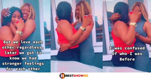 "She is the woman i love and want to be with"- Lady shares video chopping love with her lesb!an girlfriend