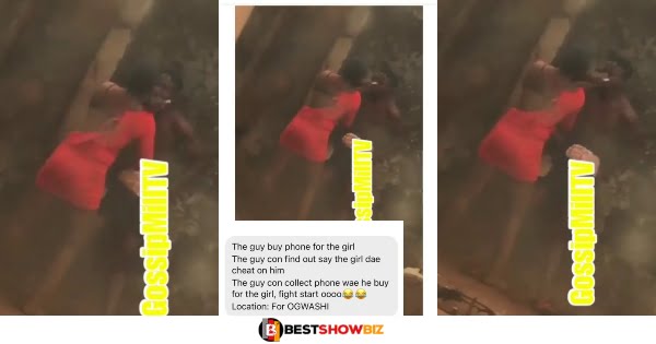 Man storms house of his cheating girlfriend to take back the phone he bought for her (see what happened +video)