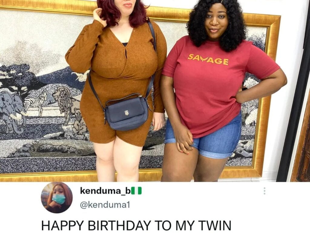 Beautiful twin sisters with different skin colors cause stir and confusion on social media