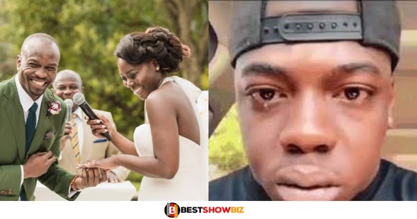 "My girlfriend told me she was going abroad, I just saw her wedding photos with another man"- Young man cries