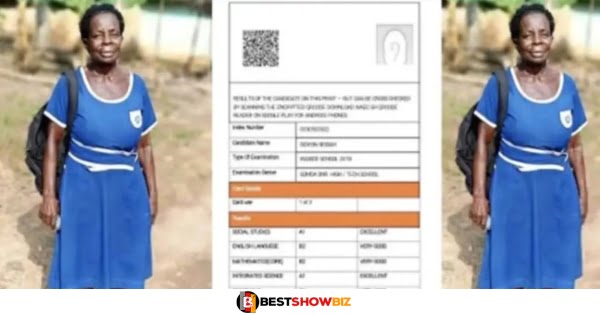 Netizens seeking the whereabout of 57 years old woman who wrote the BECE in 2020