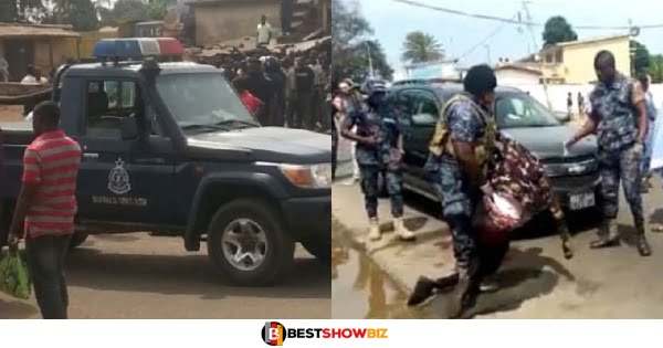 2 policemen shot and k!lled by Ghana Police Service for involvement in Bullion Van robbery