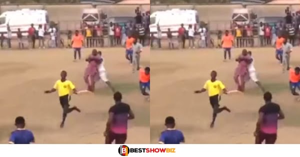 Division One Referee Runs For His Life After Disallowing A Goal For Offside (watch Video)