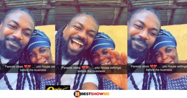 Samini displays his mother on social media, showing how much he loves her (video)