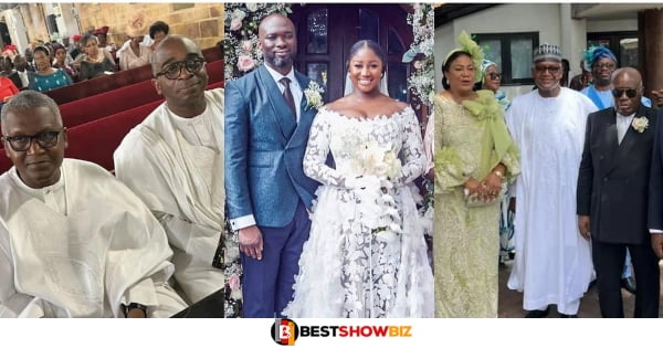 Aliko Dangote and Other Rich Men Attended The White Wedding Of Nana Addo's Daughter (PHOTOS)