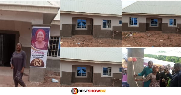 Lady Builds a Beautiful House for Her Mother to Celebrate Her 53rd Birthday